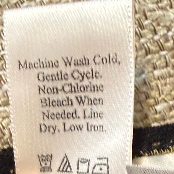 Vintage Coldwater Creek Metallic Earthy Tones Abstract Long Sleeve Top - Picture 9 of 9